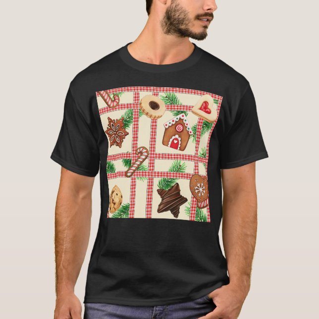T-shirt Cookies de Noël (Devant)
