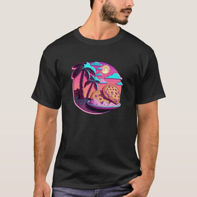T-shirt Cookies Synthwave 80s Retrowave Aesthetic (Devant)