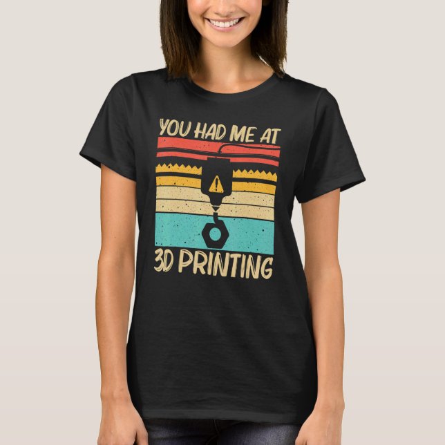 T-shirt Cool 3D Print For Men Women 3D Printer   Printing (Devant)