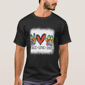 T-shirt Cool 60S Les années 70 Hippie Tie Dye Paix Aimer C