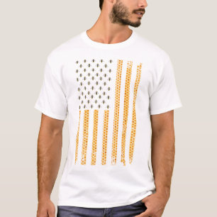 T-shirt Cool Abee Keeper Art Pour Hommes Femmes US Drapeau