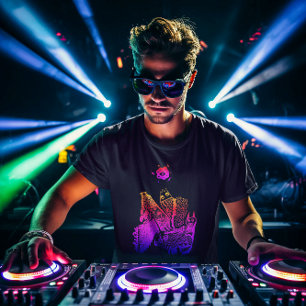 T-shirt Cool Abstrait coloré