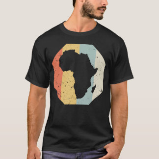 T-shirt Cool AFRICA WomenMen Retro African Outline