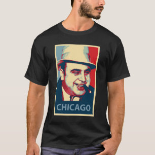 T-shirt Cool Al Capone Gangster italien Chicago Hope Óbámá