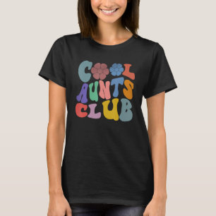 T-shirt Cool Aunts Club Meilleure Tante Joyeuse Face Rétro