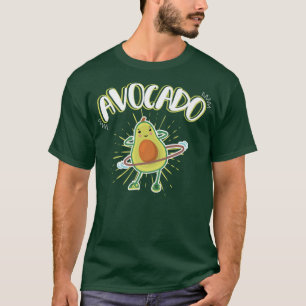 T-shirt Cool Avocado Hula Hoop Danser Fitness Foo sain