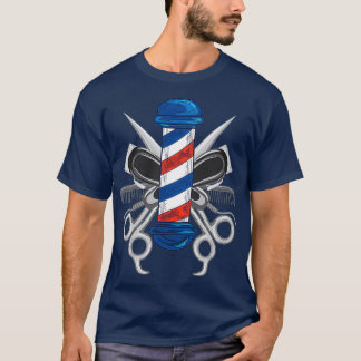 T-shirt Cool Barber Design Hommes Femmes Barber Pole Barbe