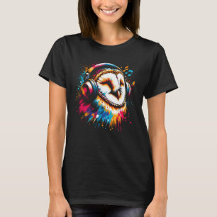 T-shirt Cool Barn Owl Art pour les mélomanes Noël Naissanc