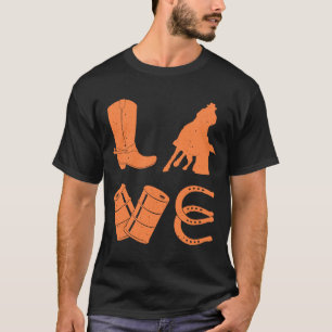 T-shirt Cool Barrel Racing Pour Femmes Filles Rodéo Specta