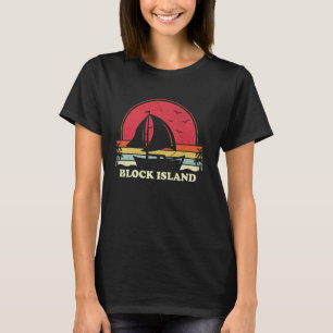 T-shirt Cool Bateau Vintage Bateau Voilier Bloc de voile Î