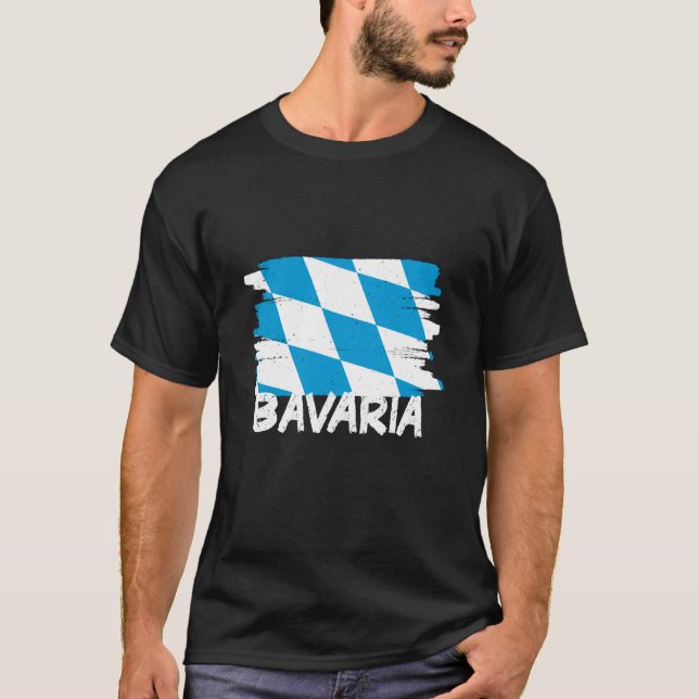 T-shirt Cool Bavaria Flag (Devant)