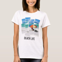 Cool Beach Life Umbrella Photo Frame Collage