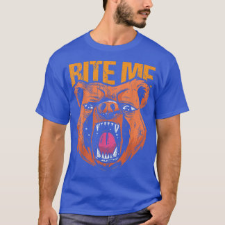 T-shirt Cool Bite me design ours amant et ours