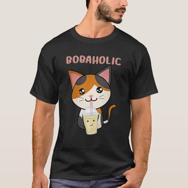 T-shirt Cool Boba Holic Boba Bubble Tea   1 (Devant)