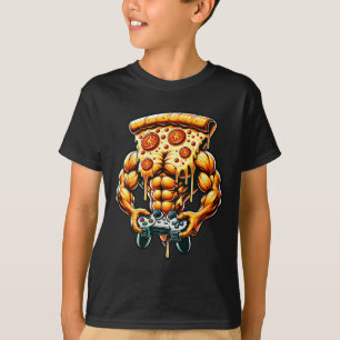 T-shirt Cool Bodybuilding Gamer Pizza Présente