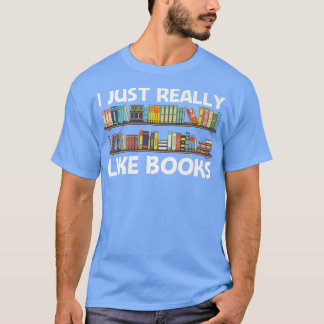 T-shirt Cool Book Design For Men Women Bookworm Reading Bo