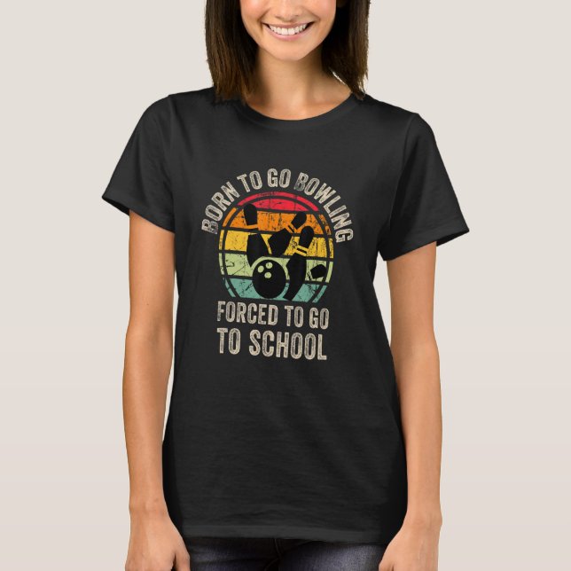 T-shirt Cool Bowling Game Graphic for Son Bowling Ball Spo (Devant)