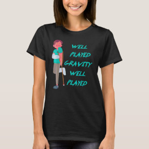 T-shirt Cool Bras Et Jambe Cassés Pour Enfants Gag Gravity