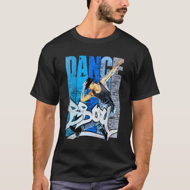 T-shirt Cool Break Dancing B Boy Dance Break Dance Hip hop (Devant)