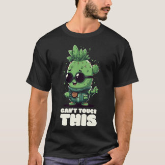 T-Shirt cool Cactus : Je ne peux pas toucher ça !