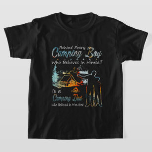 T-shirt Cool Camping Papa garçon art