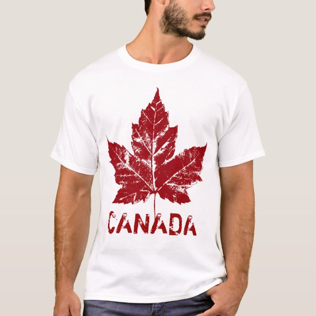 T-shirt Cool Canada Chemise Rétro Maple Leaf réservoir sou (Devant)