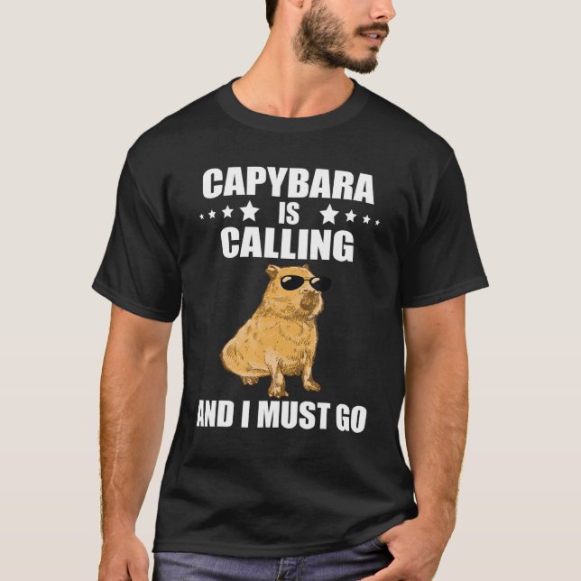 T-shirt Cool Capybara Capybara Rodent Animal Capybara Cal (Devant)