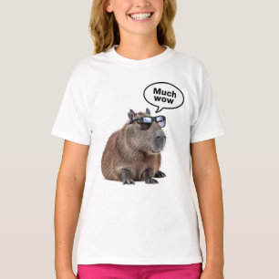 T-shirt Cool Capybara Photo Lunettes de soleil-Portant Cap