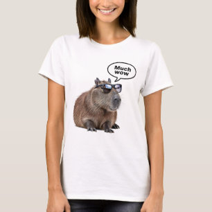 T-shirt Cool Capybara Photo Lunettes de soleil-Portant Cap