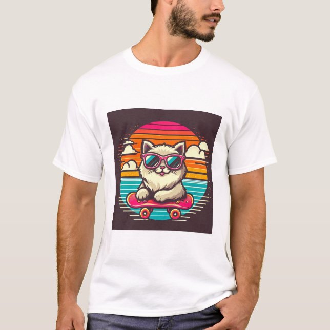 T-shirt "Cool Cat Cruiser" (Devant)