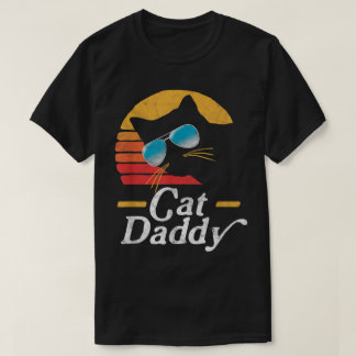 T-shirt Cool Cat Daddy Retro Vintage Cat Lover Design