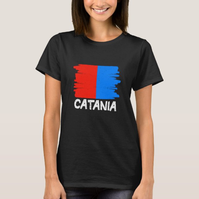 T-shirt Cool Catania Flag (Devant)