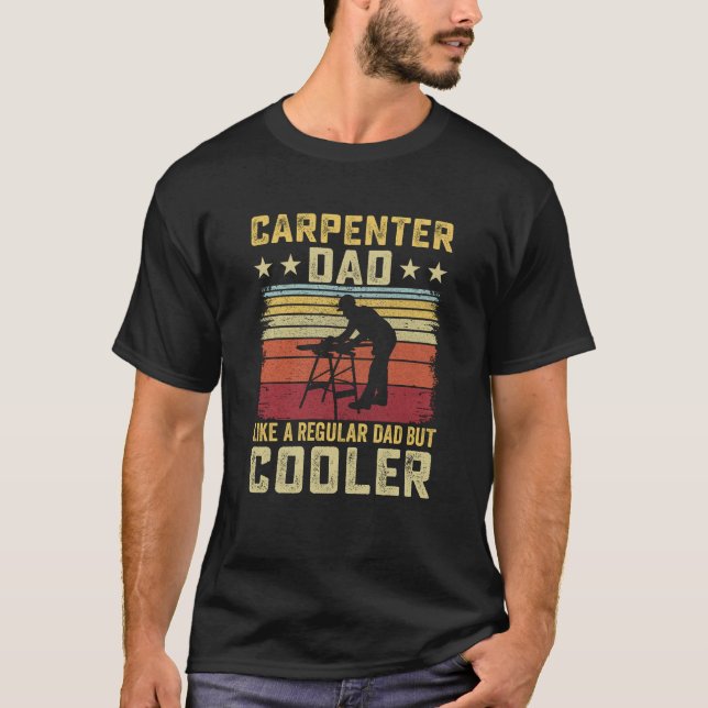 T-shirt Cool charpentier mignon Papa Retro Drôle cadeau (Devant)
