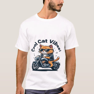 T-shirt Cool Chat Vibes Moto T-Shirt-Funny Biker Chat