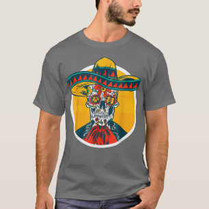 T-shirt Cool Cinco de Mayo Meican Skeleton Mariachi Fiesta