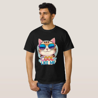 T-shirt Cool Comme Moi Chat