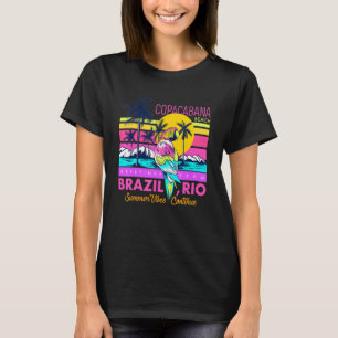 T-shirt Cool Copacabana Beach Brésil Rio Vibes d'été graph
