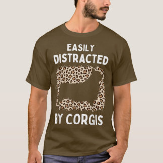 T-shirt Cool corgi lovers dog design leopard girls funny c