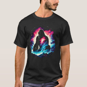 T-shirt Cool Cosmic Gorilla Galaxy Graphic Space Art