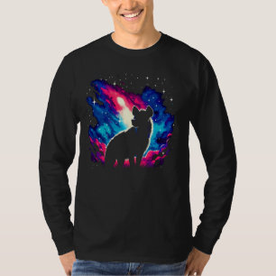 T-shirt Cool Cosmic Hyena Galaxy Graphic Space Art