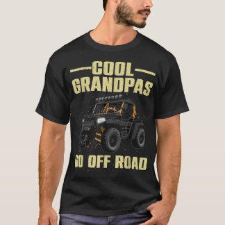 T-shirt Cool Côté À Côté Pour Grand-Père Papa SxS Hors Rou