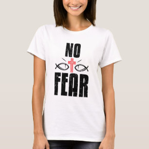 T-shirt Cool Crainte Aucun Croix Rouge Religion Foi Croix 