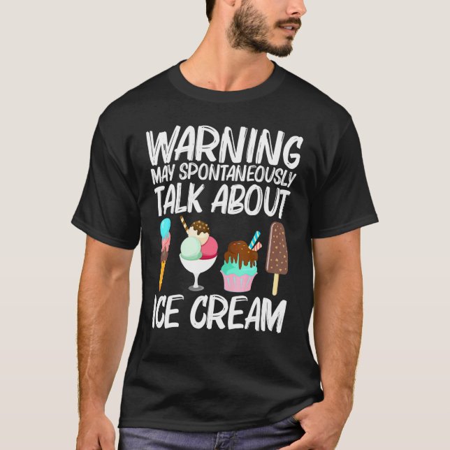 T-shirt Cool Crème Glace Art Pour Hommes Femmes Gelato Con (Devant)