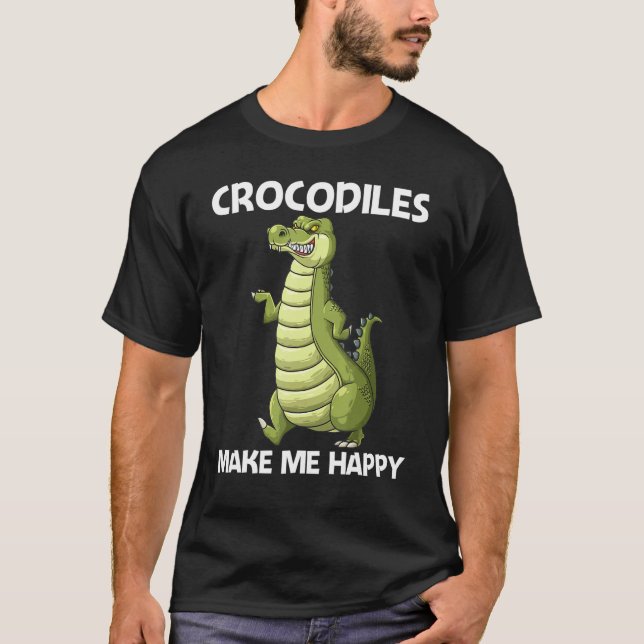 T-shirt Cool Crocodile For Men Women Alligator Reptile Ani (Devant)