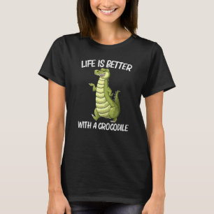 T-shirt Cool Crocodile Pour Hommes Femmes Alligator Reptil