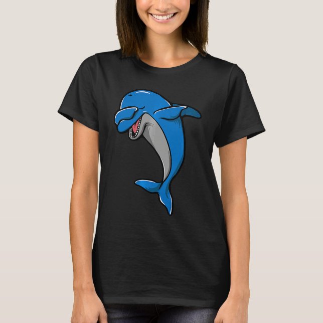 T-shirt Cool Dabbing Dolphin Whale Cute Dolphins Lover Men (Devant)