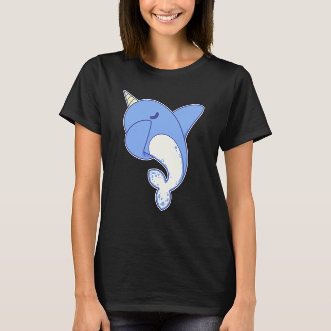 T-shirt Cool Dabbing Narwhal (Devant)