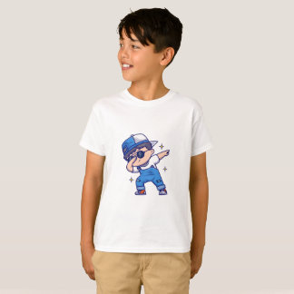 T-shirt Cool Dabbing pour garçon - Vêtements de rue tendan