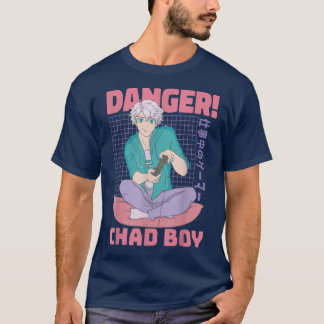 T-shirt Cool Danger Anime Boy, Légendaire Tchad Gamer Boy 