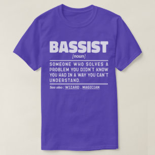 T-shirt Cool de guitare basse basse définition de Baid Nou